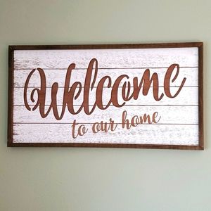 Farmhouse Welcome Sign